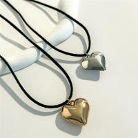 Collar De Corazón Creativo Y Dulce Para Mujer Ajustable Con Lazo Gótico Joyería De Moda Y2K Para Bodas Y Fiestas - details 17