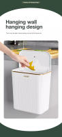 Bandeja De Cocina Con Tapa Y Soporte En La Pared Recipiente Para Basura De 8.5/12L Reciclaje Y Compost Bin Para Armario Debajo Del Grifo - details 2