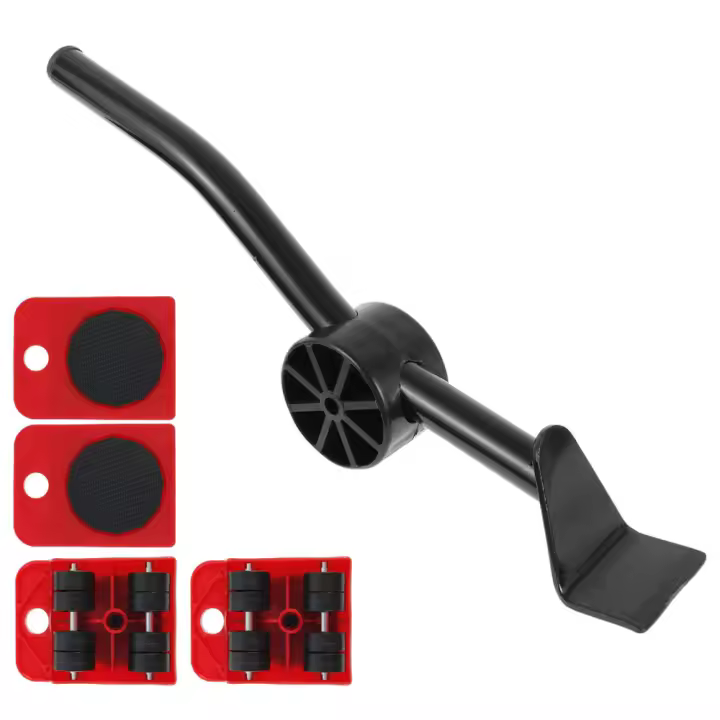 Juego De Herramientas Profesionales Para Muebles Transportador De Ruedas Y Barra Para Mover Pesos Pesados Set De Mano - 1