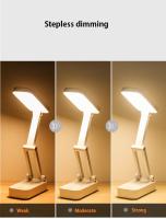 Lámpara De Mesa Plegable LED Portátil Con Protección Ocular Recargable USB Luz Nocturna Dimmer De 3 Temperaturas De Color - details 1