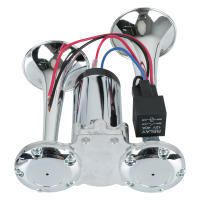 Bocina De Coche Universal 110db 24V 12V Bocina De Tono Dual Compresor De Trumpet Accesorios Para Autotruck Motocicleta Barco Remolque Camión - details 9