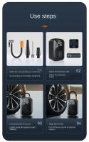 Bomba De Aire Eléctrica Portátil Recargable 3600mAh Tipo-C Para Neumáticos De Vehículos Múltiples Compressor De Aire Inalámbrico Auto-completo - details 18