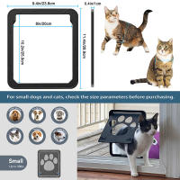 Puerta Para Perros De Pantalla Con Abertura Magnética Cerrable Tamaño 8x10 Pulgadas Adecuado Para Pequeños Perros Material Plástico - details 1