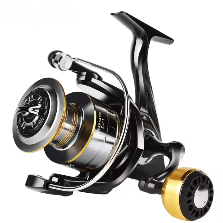 Carrete De Pesca Profesional Ultraligero Con Ratio De Engrosamiento 5.2:1 26LB Max Drag Spinning Para Agua Dulce Y Salada Spool Metálico - 1