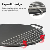 Sartén De Barbacoa Coreana Multiusos Antiadherente Para Panqueques Redondos Viajes Camping Fritura Plancha Herramienta De Barbacoa Para El Hogar - details 17