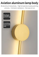 Lámpara De Pared Moderna LED Negra En Forma De I Iluminación Interior Para Dormitorio Sala De Estar Pasillo Decoración De Hogar Incluye Bombillas - details 4
