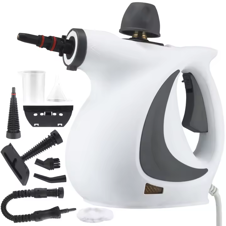Limpiador a vapor de alta temperatura y alta presión, máquina de limpieza de campanas extractoras de aire acondicionado doméstico de 1050 W, desinfección y esterilización de aceite de cocina - 1