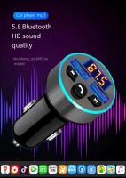 Cargador De Coche Digital 3.1A Dual USB Multifuncional Con Pantalla Bluetooth Receptor Audio Sin Perdida Calidad MP3 - details 3