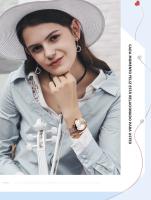 Reloj De Pulsera De Cuarzo OLEVS 5189 Para Mujer Versátil Y De Moda Con Dial De Diamante Resistente Al Agua De Acero Inoxidable Elegante - details 6