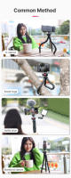 Trípode Flexible Ulanzi FT-01 Para Teléfono SLR DSLR Con Cabeza De Silla Fría Y Clip Para Smartphone Bastón Selfie - details 2