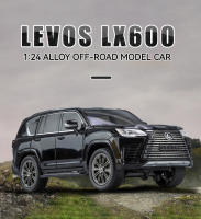 Coche De Lujo SUV LX600 Off-Road a Escala 1:24 Para Niños Y Niñas Con Sonido Y Luz Aleación De Zinc Coche De Accionamiento Por Retroceso Regalo Para Niños - details 0