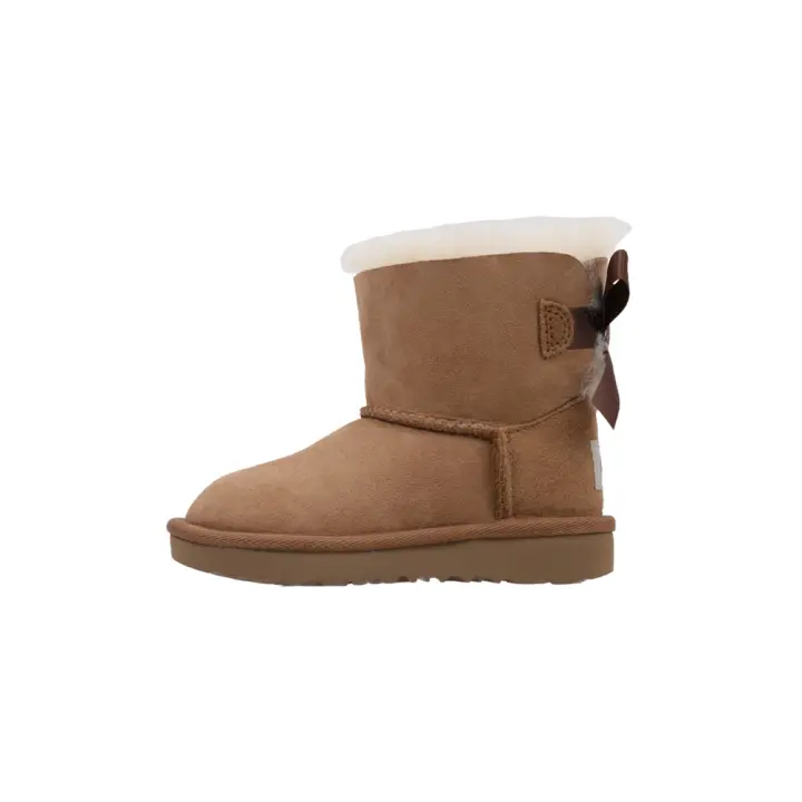 UGG MINI BAILEY BOW II Bota Plana Bebé - niña (hasta la talla 30) Cuero - 1