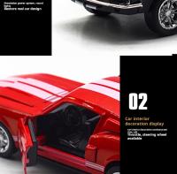 Modelo De Coche Clásico Vintage Mustang GT De 1:32 En Aleación De Metal Con Retroceso Para Colección Y Regalo Para Niños Vehículo Miniatura Replicado - details 7
