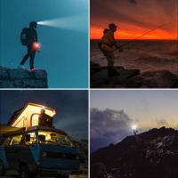 Luz De Noche Super Brillante USB LED Para Casco RecargableLinterna De Trabajo Para Pesca Y Aventuras Al Aire Libre Luz Frontal Impermeable Con 7 LEDs Fuente De Luz LED ABS - details 11