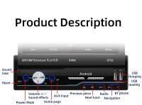 Reproductor De Radio Para Coche 1Din Pantalla Táctil Retráctil De 7 Pulgadas MP5 Con CarPlay Sin Fios Android Auto Mirror Link WiFi GPS - details 17