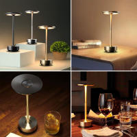 Lámpara De Mesa LED Retro Recargable Sensor Táctil Luz Nocturna Para Lectura Decorativa Para Restaurante Hotel Bar Y Dormitorio - details 8