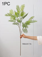 1PC Hojas De Silicona De Herbáceas Mimosa Artificial Para Decoración De Boda Jardín De Hotel Arte Floral Suave Y Realista - details 2