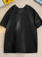 Camiseta De Piel Suelta Para Hombres Y Mujeres Antirrugas Cuello Redondo Casual Verano Manga Corta Moda Callejera - details 12