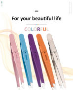 Tijeras De Cejas De Acero Inoxidable De Alta Calidad Herramientas De Maquillaje Para La Eliminación De Pelo Fino Y Colorido Clips De Ojo Slanted - details 0