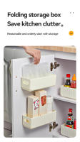 Organizador De Almacenamiento Multifuncional WORTHBUY Estante Para Cocina Colgante Sin Perforar En Plástico Blanco Y Transparente - details 8