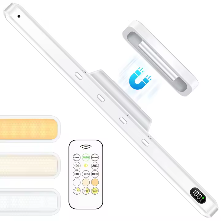 Luz De Espejo Recargable WILLED 3 Colores Con Control Remoto Dimmer Y Barra Magnética Para Armario Armario Mesa Luz Nocturna - 1