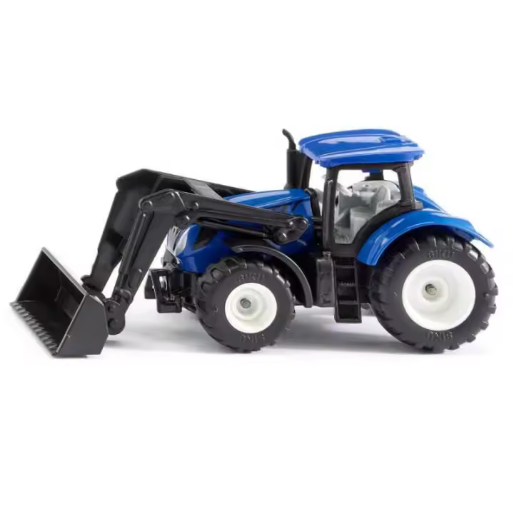 Siku Tractor New Holland con Pala Cargador Frontal Granjas Remolques Siku - 1