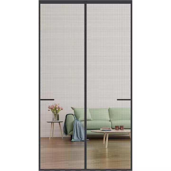La mosquitera magnética para Puertas y Ventanas de 72x96 pulgadas es fácil de instalar y ajustado para Puertas de Balcón de Sala de estar. - 1