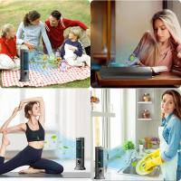 Ventilador de Torre de 11 pulgadas, ventilador de Mesa personal 2 en 1 sin Aspas, portátil, recargable, ventilador de escritorio Eléctrico con opción de 3 velidades, tamaño Pequeño para Oficina y Hogar - details 2