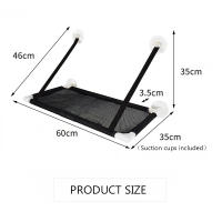 Hammock Para Gato Cama De Algodón Transpirable Con Ventosa En La Ventana Soporte Hasta 10KG 22lbs Nivel De Uso Diario Alta - details 3