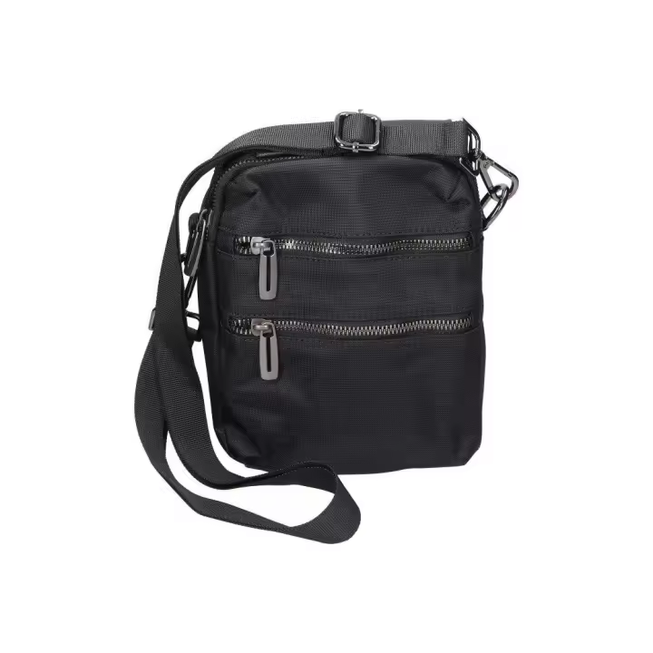 MIA LAROUGE | Bolso Bandolera Mia Larouge para Hombre – Bolso Casual En Color Negro – Bandolera Ajustable con Cremallera – Varios Compartimentos – Espaciosa – Cómoda – Modelo 5126-7 - 1