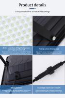 Lámpara Solar Exterior LED Para Jardín IP67 Impermeable Iluminación De Emergencia Luz De Escenario Para Edificios De Sol - details 11