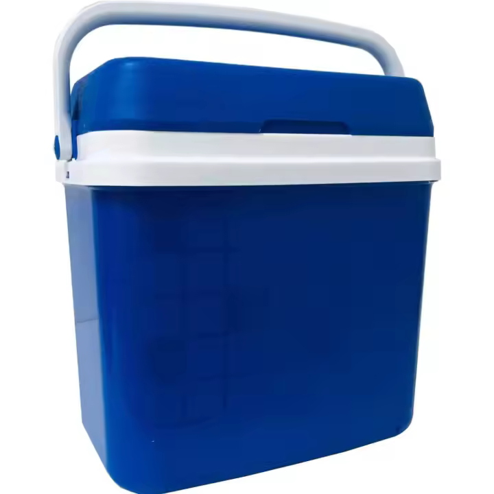 KROWN Nevera Portátil con Asa, Rígida de Polipropileno, Fabricada en España, Caja Térmica Ideal para Camping, Playa, Viajes, Acampada, Actividades al Aire y Picnic, Azul - 1