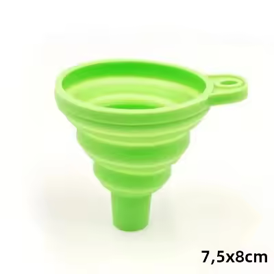 Funel De Silicona Universal Para Motor De Coche Funel De Líquido Para Cambio De Aceite Y Flujo De Agua Plegable Portátil Para Automóviles - 1