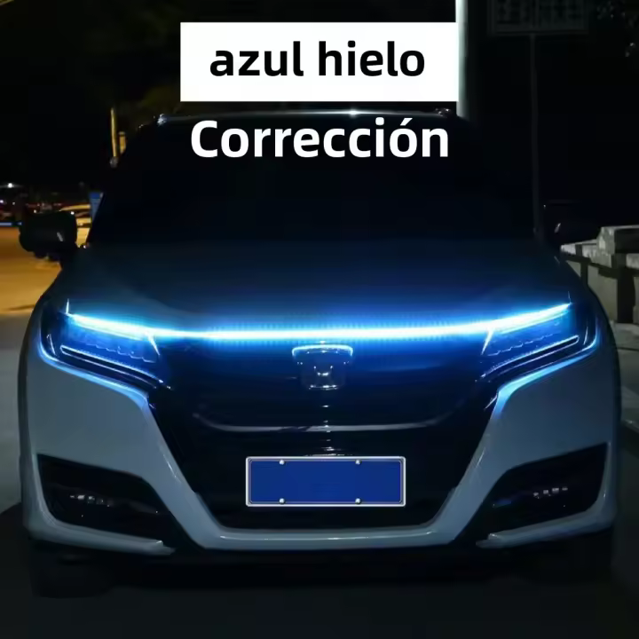 Luz De Báscula LED Para Coche Luz De Día Para Conducción Decorativa De Tapa Del Motor Guía Accesorios De Decoración - 1