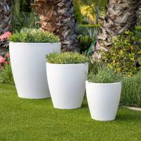 Newgarden - VIOLETA Macetero Redondo para Flores y Plantas Muy Resistente para Exterior e Interior de Estilo Moderno. Varios Colores y Tamaños. Hecho de Polietileno en España - details 0