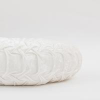 Almohada redonda de terciopelo con forma de rueda y diseño de flor de hielo para sofá, mesita de noche, ventana salediza, futón, almohada de calabaza - details 23