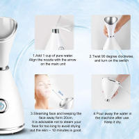 Máquina De Humo Iónico Nano Para Rostro Para Mujeres Belleza Facial Españo Electrónico Profesional Spa Mist Limpieza Profunda - details 9