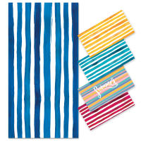 Toalla de playa con protección solar UPF50+, bolsa de malla, toalla deportiva estampada de microfibra, toalla de baño absorbente - details 5
