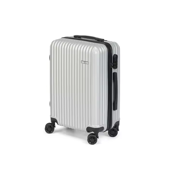 Maleta de Cabina HT-017-G Gris claro 55 x 35 x 20 cm Rayas - 1