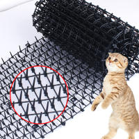 Alfombra Repelente De Gatos 2M/4M Para Jardín Con Espigas De Piquete Anticat Net Deterrente Para Mantener Gatos Perros Lejos De Rastrillar Subir Pet Supplies Negra Impermeable - details 1