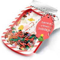 Set De Corte Teacup Wishing Bottle Shaker Para Álbum De Recuerdos DIY Y Cartelería Navidad Y Fiestas Diseños Irregulares Y Frutas - details 4