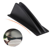 Nuevo 4PcsSpoiler De Parachoques Trasero Universal Para Coche Protección Del Parachoques Anticolisión Diseño Curvo Color Fibra De Carbono Negro - details 3