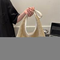 Bolso de Paja Trenza de Paja Gran Capacidad con Costura Artesanal - details 2