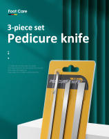 Set Profesional De Pedicura 3 Piezas Herramientas De Cuidado Del Pie Con Afilador De Uñas Y Remover De Uñas De Acero Inoxidable Para Tratamiento De Uñas Encarnadas - details 0