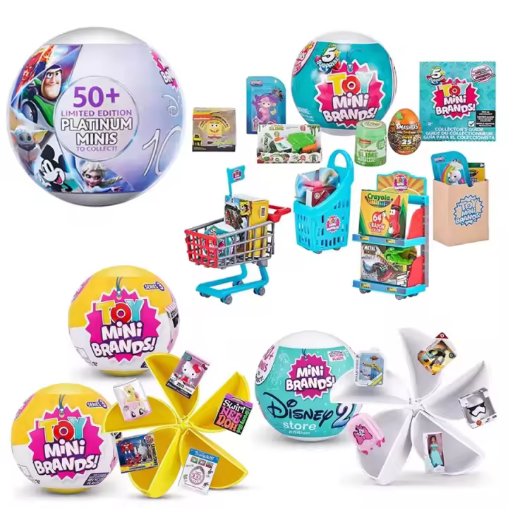 Juguete De Capsula Gashpon Figuras De Colección Miniatura Supermercado Escena 5 Sorpresa Ball Juguetes Para Niños Regalos De Cumpleaños - 1