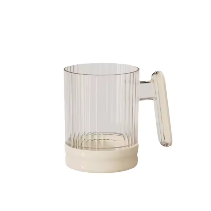 Vase para Melo de Dientes, Vaso de Lavado Transparente, dispensador de Vaso para Enjuague Bucal para baño, Hogar - 1