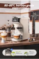 Hibrew H1b 6-En-1 Cafetera Capsulas Portatil , Cafetera Superautomatica Tanque De Agua De 600 Ml, Cafetera Express 19 Bares, Modo FríO/Caliente, Indicador Led, Para CáPsulas Kcup/Nes/Dg/Polvo De Espresso, Color Beige - details 5