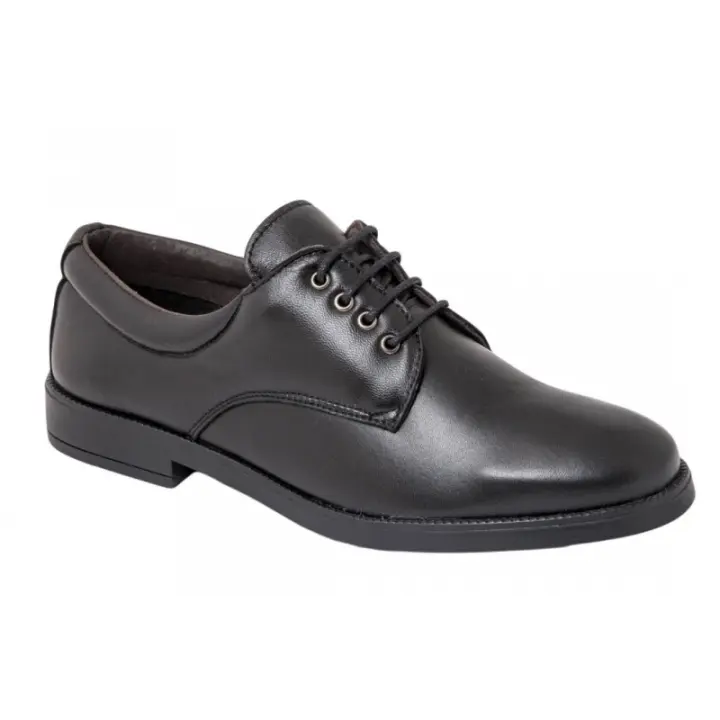 Maxi Confort. Zapato Piel Clasico y Cómodo Suela De Goma Referencia: 01 Negro Maxi Confort Clasico zapato cómodo con cordón fabricado en piel negro. Planta de piel y forro textil.  * Suela resistente. * Fabricado en España. - 1