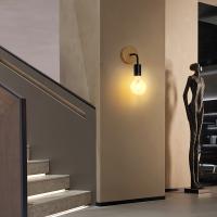 Lámpara De Pared Vintage En Madera Sconce Iluminación Retro Industrial Para Decoración De Dormitorio Y Comedor Fuente De Alimentación AC Flujo Luminoso 60-249 - details 1