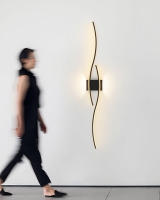 Lámparas De Pared LED Para Dormitorio 24w 28w Negras Y Doradas Iluminación Decorativa Para Casa Pasillo Aisle Balcón Luz De Noche Moderna - details 6